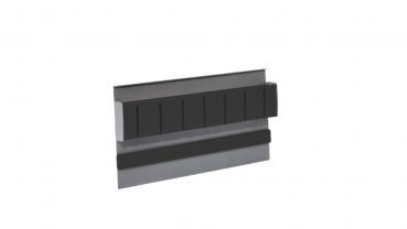Relingsystem Linero MosaiQ Magnet-Messerhalter 2 mit Kunststoffblock, Graphitschwarz oder Schwarz matt, Reling, Kesseböhmer